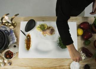 Primitive Kitchen Tool: cucinare con sasso e tavola in Hi-Macs Hi-macs