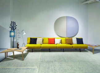 I “soft sofa” di Arper @Andy Stagg