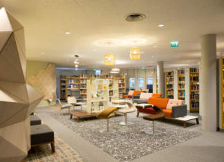 Wood-Skin per la biblioteca della Insead Business School a Fontainebleau