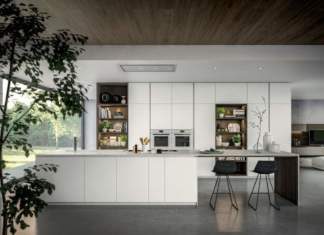 La nuova Yota by Armony Cucine in solid surface Hi-Macs Armony Cucine