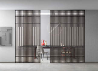 Koan by Lualdi: vetro e alluminio combinati con il calore del legno