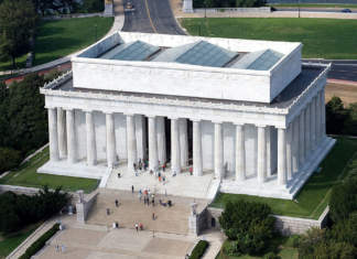 Lincoln Memorial and landscape