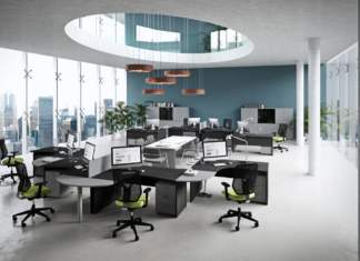 Kamos Pure by Newform Ufficio per ambienti open space