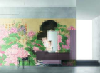 Carta da parati per il total look nell’ambiente bagno