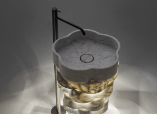 Intreccio: Paolo Ulian firma un lavabo di grande impatto per antoniolupi