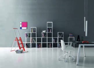 DV527-Taba by DVO, libreria metallica dallo stile minimal