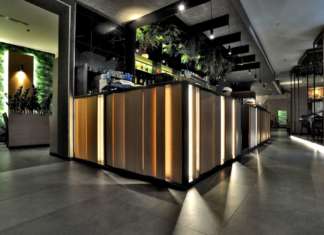 Ceramiche Keope per il Sushi Green di Como