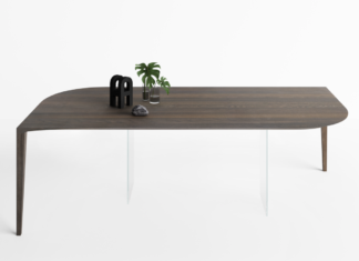 Tavolo P&J by LAGO: convivialità con effetto ottico