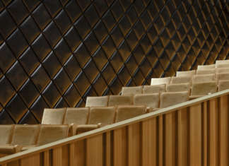 Il velluto Ariana di Vescom per il National Kaohsiung Centre for the Arts ©Ethan Lee and Jackill Yu