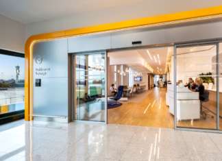 HI-MACS per la Lounge Lufthansa dell’Aeroporto Milano Malpensa ©Christian Laukemper