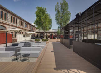 Déco per il dehor di Snodo OGR – Officine Riparazioni di Torino