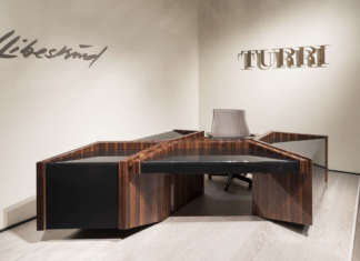 Edge la non scrivania disegnata da Daniel Libeskind per Turri