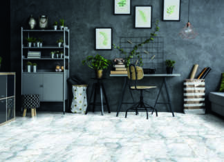 Carrare: Gerflor lancia il pavimento in pvc con finitura marmo