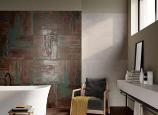 Materia by Ceramiche Piemme: tra metallo, corten, pietra e ceramica