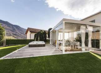 Corradi per una residenza sulle montagne svizzere