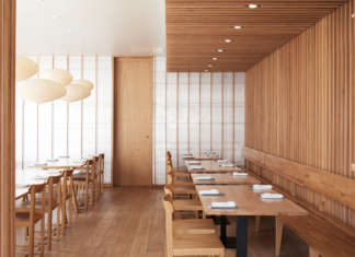 Zilio A&C per il ristorante Izumi a Charlottenlund Copenhagen ©Yuta Sawamura Photography