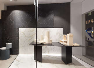 Lo showroom di Lea Ceramiche a Milano è un vero Mockup