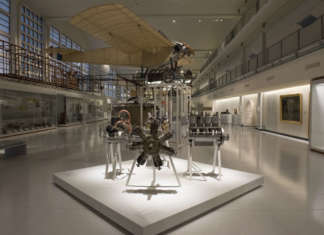 Xilografia per il Museo dell’Aria e dello Spazio di Le Bourget (Francia) ©Musée de l’Air et de l’Espace - Aéroport de Paris-Le Bourget / Vincent Pandellé