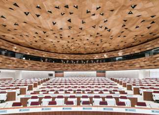 WOOD-SKIN riveste la sala XIX dell’Onu a Ginevra
