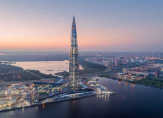 AGC firma le vetrate del Lakhta Center di San Pietroburgo