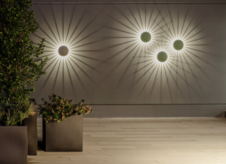 Luci calde da parete outdoor by Vibia