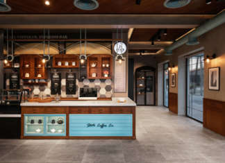 HI-MACS per il nuovo locale State Coffee Co. ad Agria (Grecia)