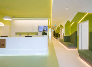 HI-MACS per la clinica dentale del Dr. Leahu in Romania