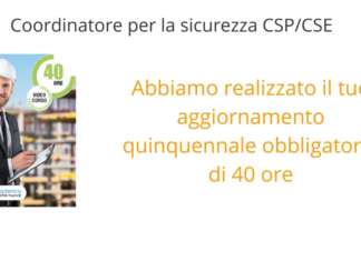 Coordinatori della sicurezza nei cantieri CSP/CSE