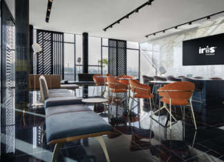 The Attico: rooftop panoramico nella sede Iris Ceramica e FMG