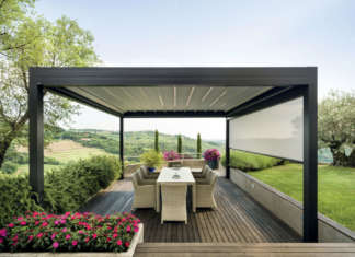 Zenit, il comfort della pergola impacchettabile a 90°