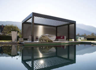 L’outdoor sotto la pergola è hi-tech