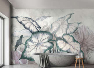 La carta da parati resiste all’acqua e all’umidità