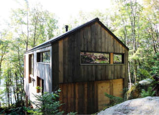 Una Remote Lake Cabin sui monti Adirondack remote lake cabin duravit