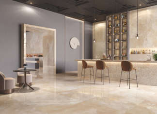 La pietra marmorea luminosa e resistente