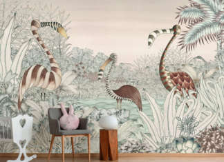 Grafiche avvolgenti e scenografiche per la camera da letto