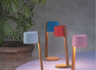 Design sobrio ed elegante per le lampade in teak