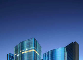 Il nuovo Beijing Tongzhou Hejing Center a Pechino Tongzhou linea light