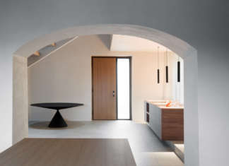 Il grès del progetto “Casa in collina a Montevecchia”