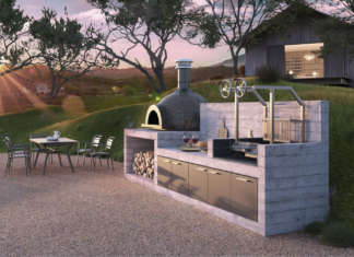 Una cucina in cemento tra le vigne della Napa Valley napa valley abimis