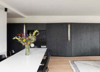 Nove metri di legno ALPI Sushi in un appartamento parigino