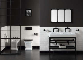 Total look industrial nella stanza da bagno