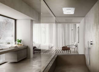 Atlante, Geo e Oceano: maxi soffioni doccia a soffitto