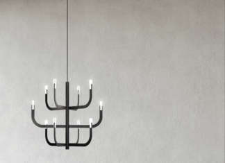 J-us: Alessandro Zambelli interpreta il tradizionale chandelier per Luceplan