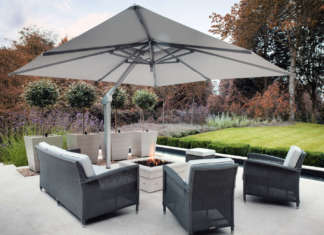 Ombrelloni di design che sfidano le stagioni