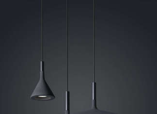 Antracite: il fascino del non colore per la lampada Aplomb