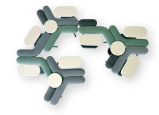 Biscuit: sedute modulari by Kazuko Okamoto