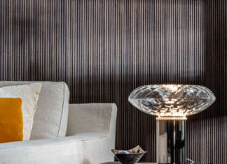 La table lamp Cicla in Pietra di Vicenza