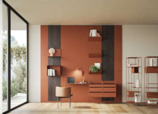 Levia Stand: la libreria è freestanding e leggera levia stand