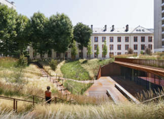 Università di Giurisprudenza Parigi I. Ristrutturazione della caserma Lourcine, Parigi (13°)