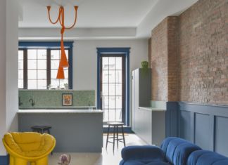 Un appartamento colorato a Brooklyn by Olbos Studio